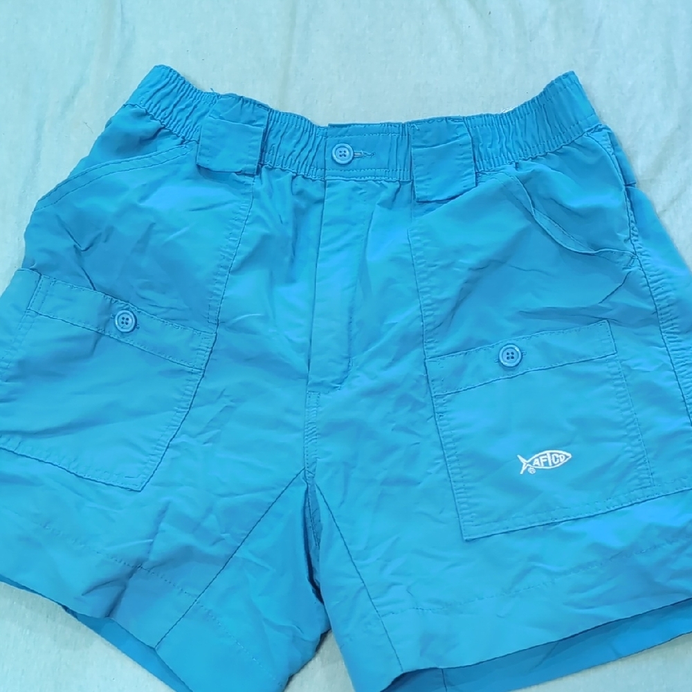 AFTCO Blue Cargo Shorts size 32